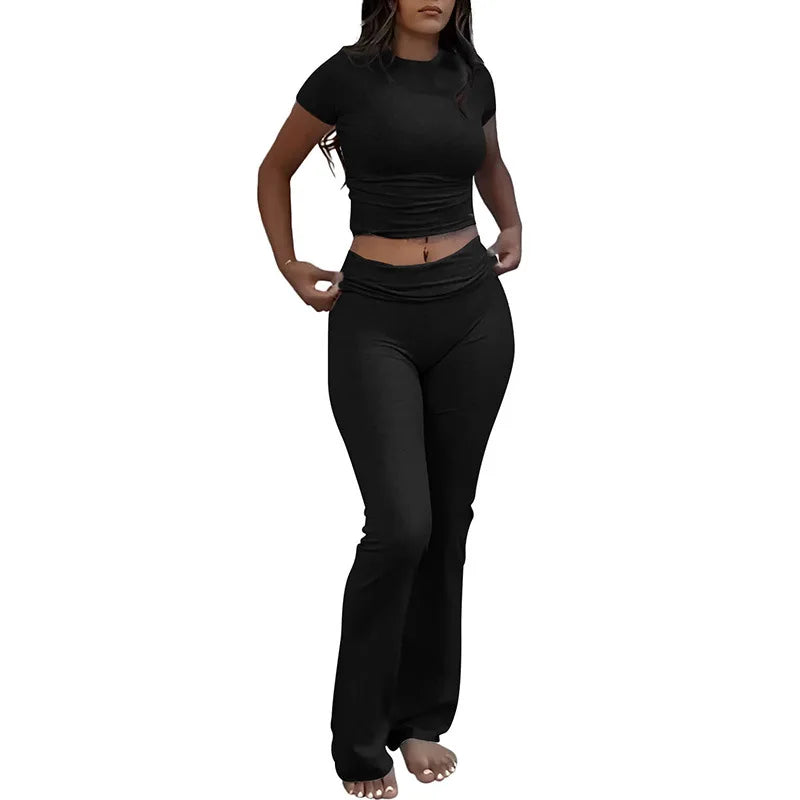 ACTIVE WEAR FLARED/SHORTS & TOP SETS
