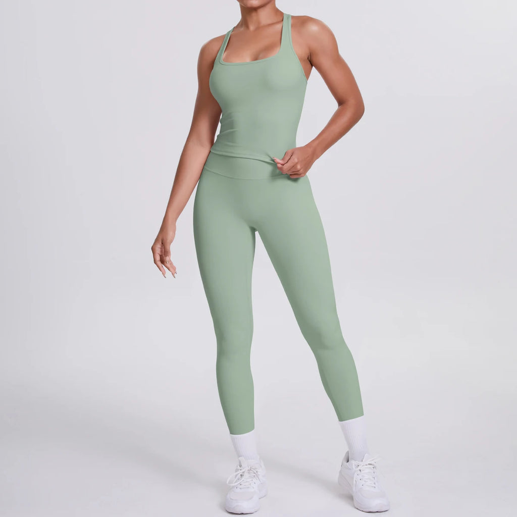 ACTIVE WEAR TOP & LEGGINGS SET