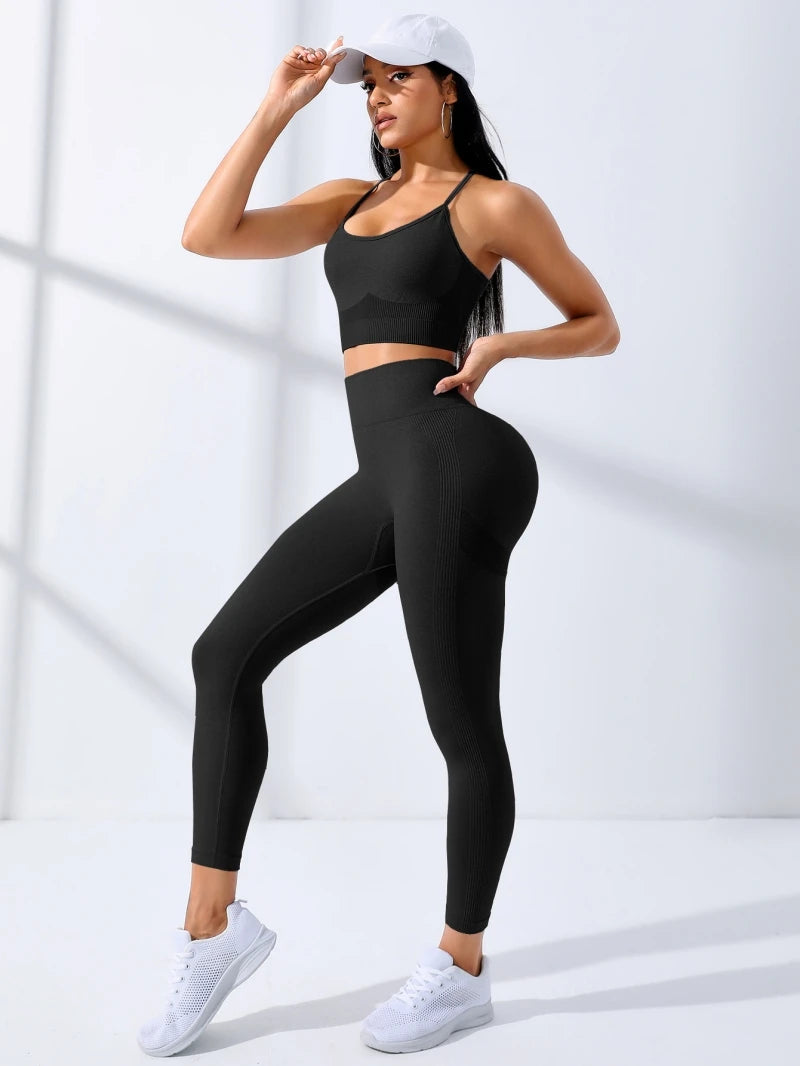 ACTIVE SPORTS BRA & LEGGINGS SET