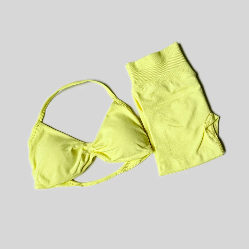 ACTIVE WEAR SPORTS BRA & SHORT SETS