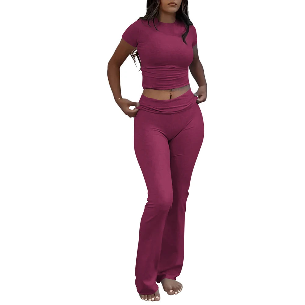 ACTIVE WEAR FLARED/SHORTS & TOP SETS