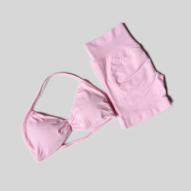 ACTIVE WEAR SPORTS BRA & SHORT SETS
